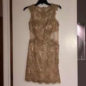 Gold dress
